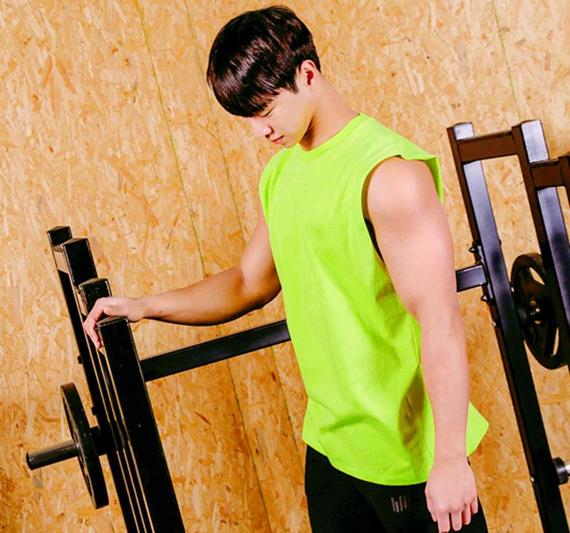 2024 Men's Korean Style Sleeveless Fitness Tank Top - Loose, Breathable Training Vest