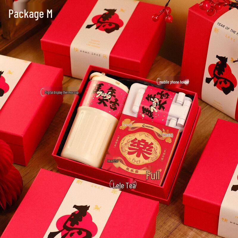 Digital Thermos Gift Set with Phone Holder