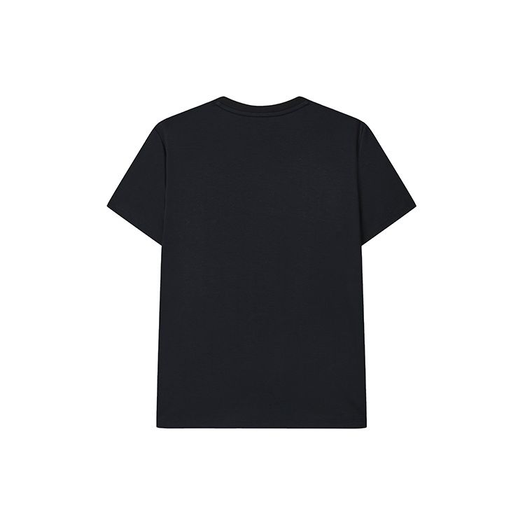FILA American Vintage Letter Print Casual Round Neck Short Sleeve T-Shirt Women T-Shirts Black F11W329117FBK