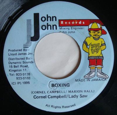 7inch Record CORNELL CAMPBELL / LADY SAW - Boxing NONE John John Recor 1995 Jamaica Reggae, Ska & Dub Used