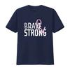 Brave And Strong Breast Cancer Awareness Women S Plus Size T Shirt Black 2X Large Vintage Washed Designer Clothes