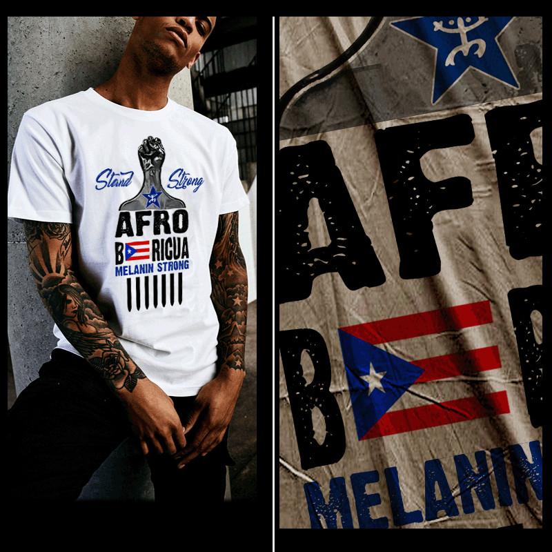 

Puerto Rico t-shirt Afro Latino Boricua the Bronx Puerto Rican anti-colorism tee 2XL