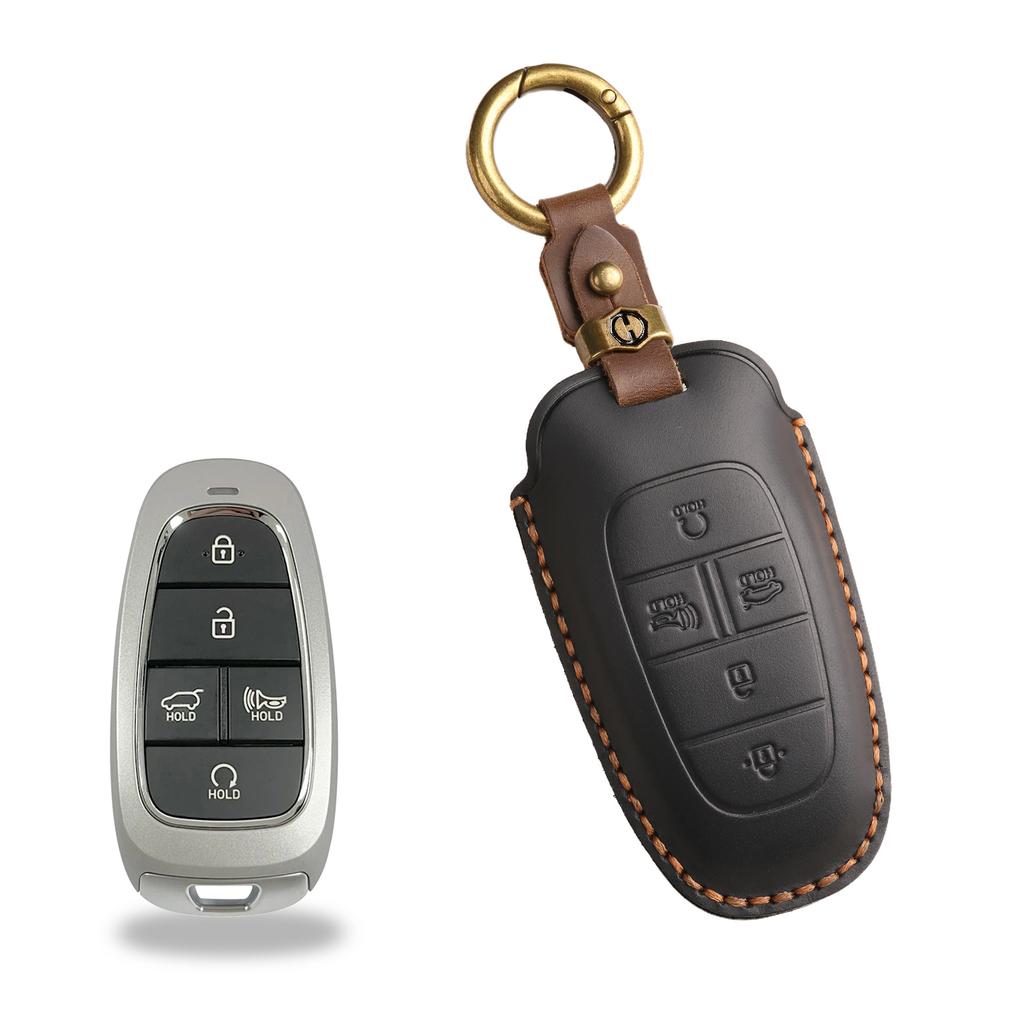 Car Key Case Suitable For Modern Car Key Case Staria/Sonata Sonata Leather Protective Case Buckle