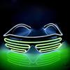 Online celebrity Bai Hui Jiang sells light-colored glasses,cold-colored glasses,the same model LED sunglasses,flashing dual-color single-color glasses