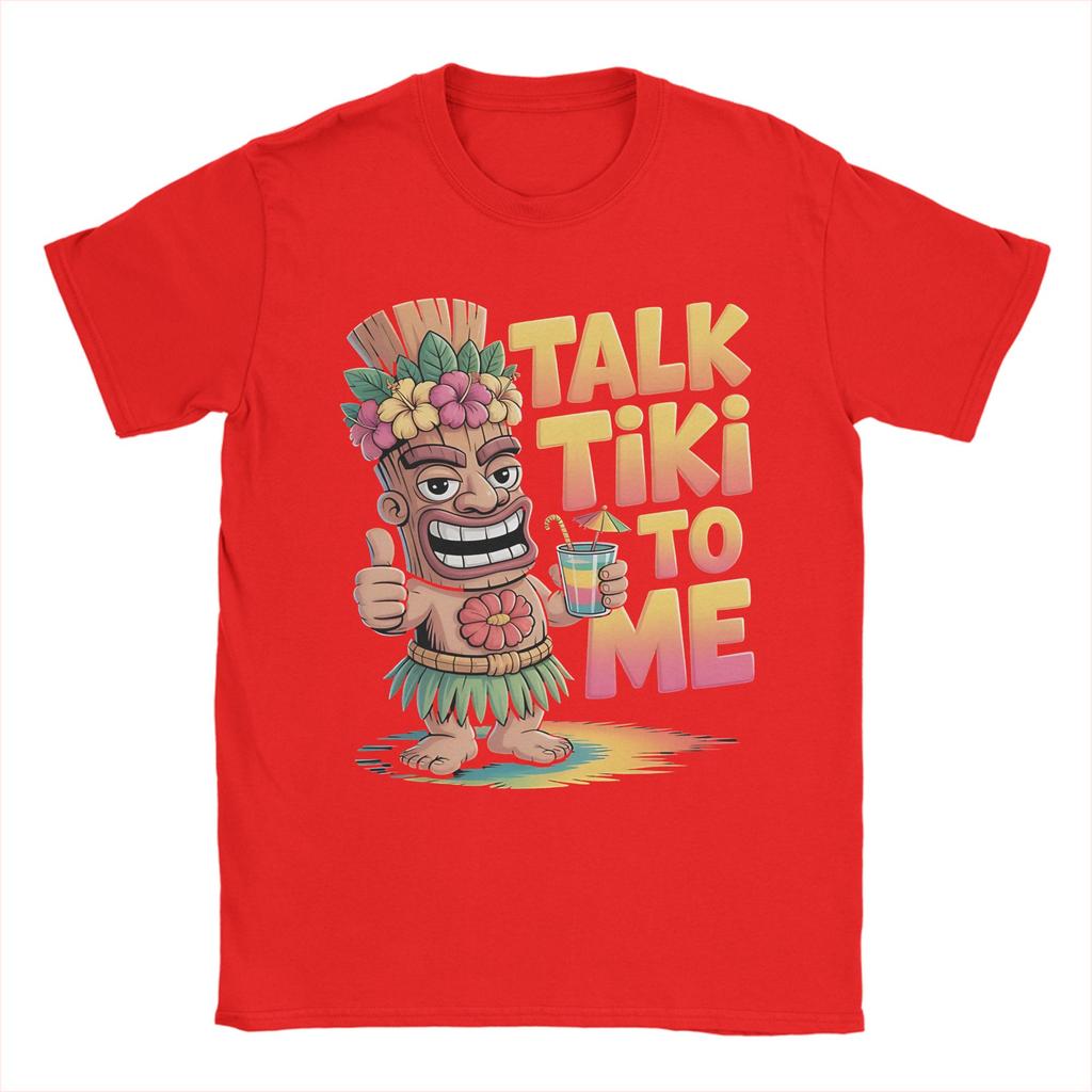 Unisex TShirts tropical humor beach party tiki tropical drink Vintage 100 Cotton Tees Short Sleeve T Shirt O Neck Tops Printed