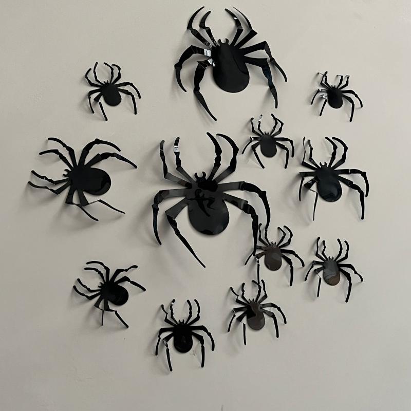3D PET Glowing Bat LED Wall Stickers 12/24 PCS No Damage to Wall Decals for Halloween Family Gathering Party Decor