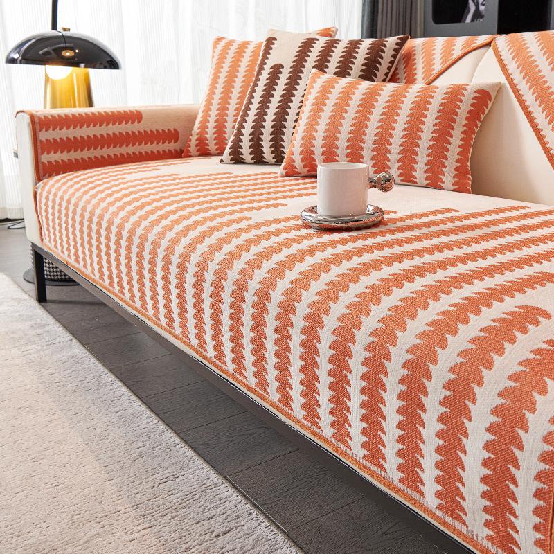 New Chenille Sofa Cushion Universal In All Seasons, High-End Seat Cushion Cover, Non-Slip Sofa Cover Cross-Border