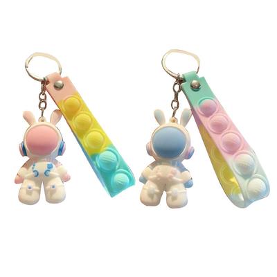 Cute Keychain Rabbit Shape Cartoon Bag Car Key Pendant Birthday Holiday Gift for Men Women Couples