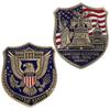 Retro Styles American Independence Day 250 Years Pin With Shield Designs
