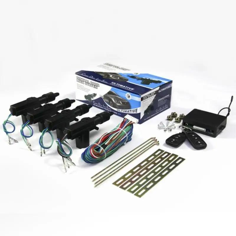 12V Universal Remote Control Entry System Car Central Control Lock with 4 Door Lock Actuators Keyless SMT Locate Parking