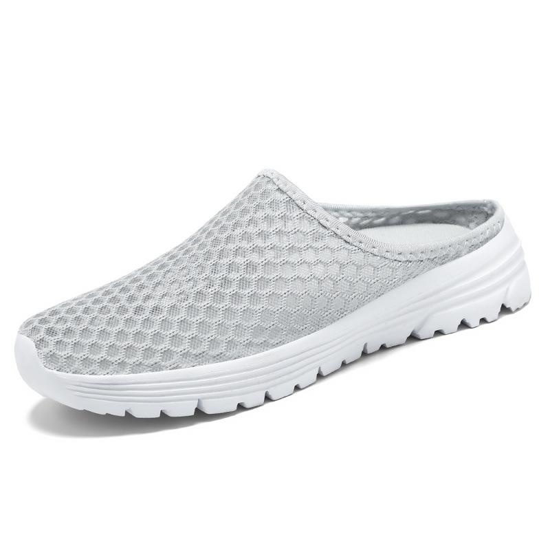 

Великі дихаючі сітчасті капці, повсякденні спортивні капці 44 сірий