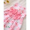 1pc Pink Bowknot Dress Spring/Summer Pet Clothes For Small Dogs And Cats Christmas For Holiday Gift Giving