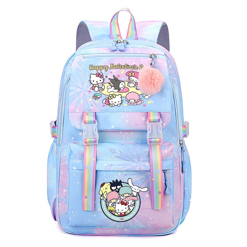 Collection Sweet Xiaoqing Cartoon Peripheral Trend Ridge Protection Backpack Large Capacity Student School Bag