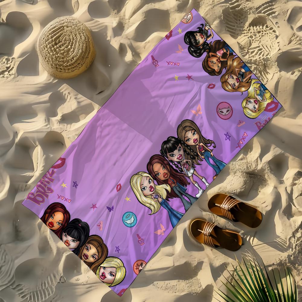 Fashion B-Bratz Towel Yoga Gym Yoga Gym Lightweight Portable for Swimming Beach Travel Sports Accessories Sandproof