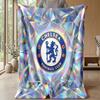 Chelsea FC Theme blanket Soft Flannel Blanket Plush Throw Blanket Cozy Sofa Bed Blanket for Home Decor