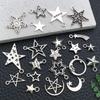 Retro Alloy Star Moon DIY Necklace & Earring Charms