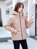 Rhombus  Jacket Women's Hooded Autumn and Winter New Small Fashion Top Short Warm  Jacket