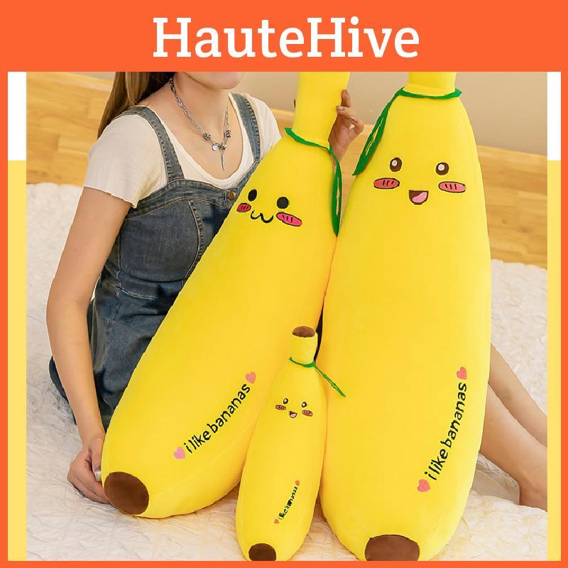 Plush Banana Toy Cartoon Stuffed Fruit Doll Soft Home Decoration Kids Gifts