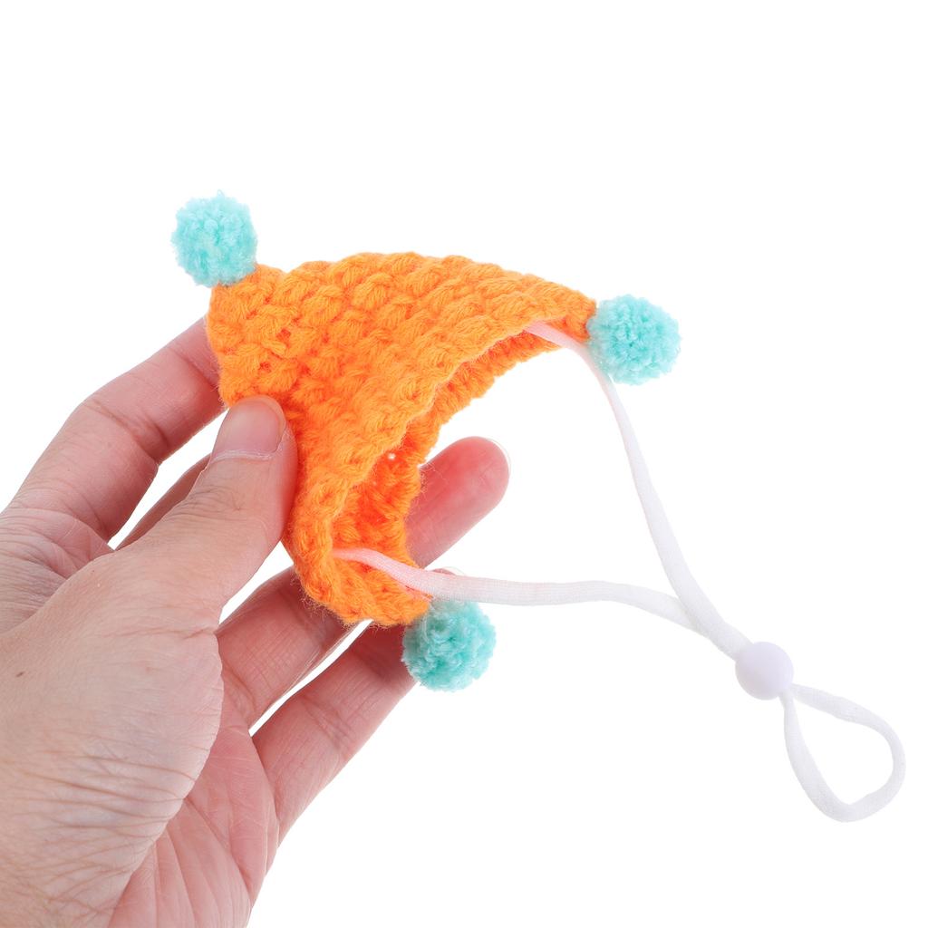 Mini Knitted Small Pet Hat Cute Guinea Pig Hamster Tiny Hat Decorative Photo Prop Rabbit Small Animal Party Costume Accessories