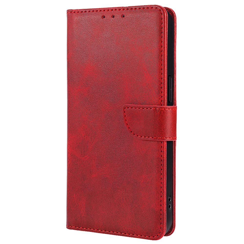 Leather Case for TECNO Spark 20 Pro+ Phone Shell Calf Texture Magnetic Wallet Cover