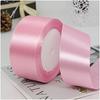 100% Polyester Single Face Satin Ribbon Roll 38 mm 1.5 Inch Custom Printed for Decoration and Wrapping