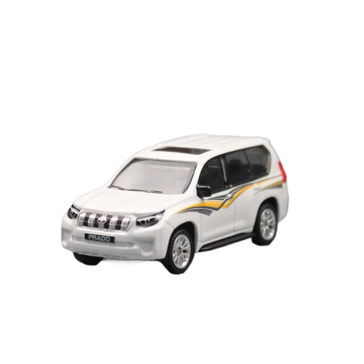 

1/64 TOYOTA Prado SUV Миниатюрная модель CCA MSZ 3 Игрушечная машинка из сплава Свободные колеса Литой металл Коллекция Подарки для детей и мальчиков белый