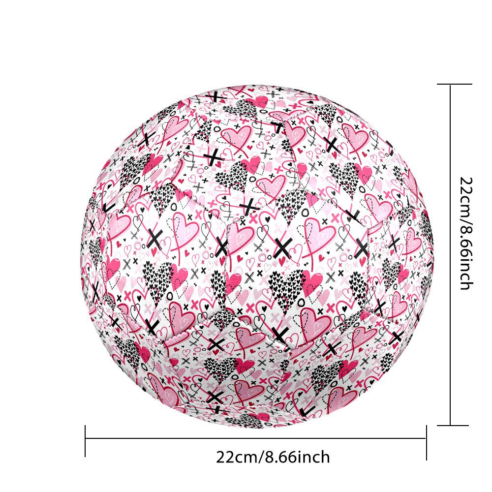 1pc Heart Love Size 5 Soccer Ball Professional Match Training Football Indoor &Outdoor Sports Ball Lightweight Durable M6561
