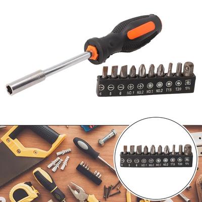 Hex Screw Driver Bits 6.3mm Bit Handle Metal+Rubber