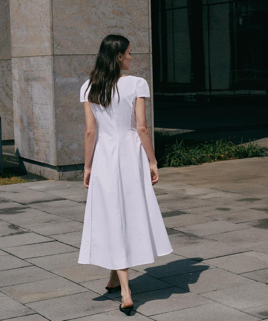 Lamerei Cap Sleeve Dress[Lmbesudr5807]-2Color