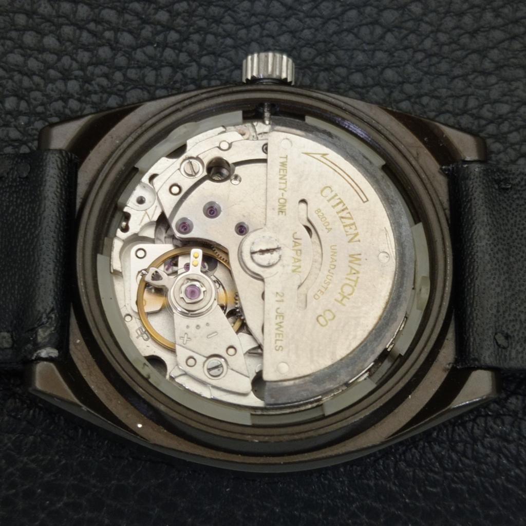 JAPAN VINTAGE CITIZEN AUTOMATIK 8200 HERREN ORIGINAL ZIFFERBLATT UHR a702150-5 R208-a702150