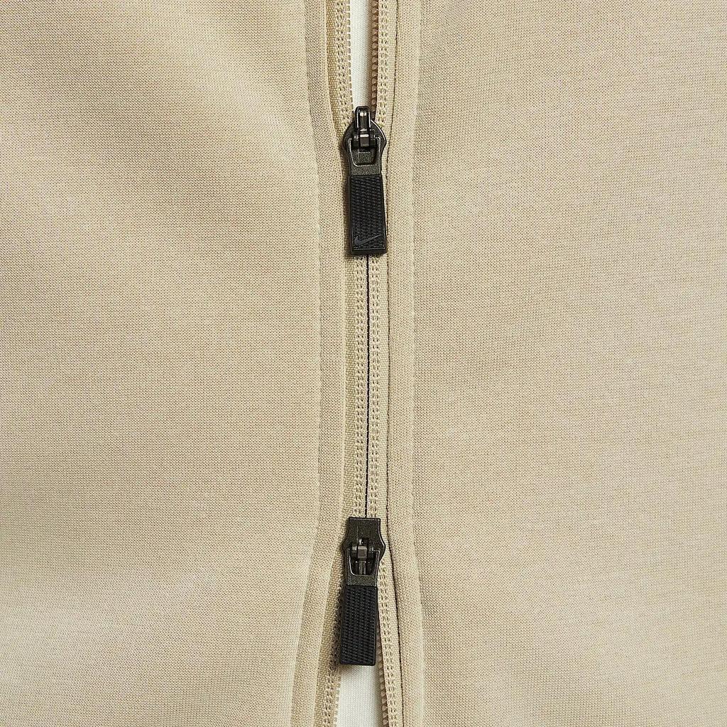 Nike Primary Dri-Fit Fleece Quick-Dry Breathable Sun Protection Solid Color Logo Embroidered Raglan Long Sleeve Jacket Men Jackets Beige FZ0968251