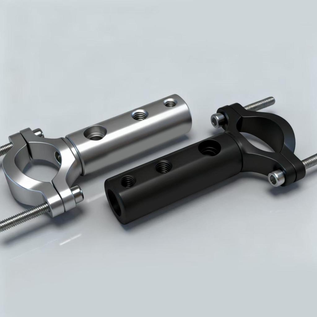 Motorcycle Headlight Mount Aluminum Alloy Extension Bracket for Scooter Rearview Mirror, Universal for Commuting & Touring