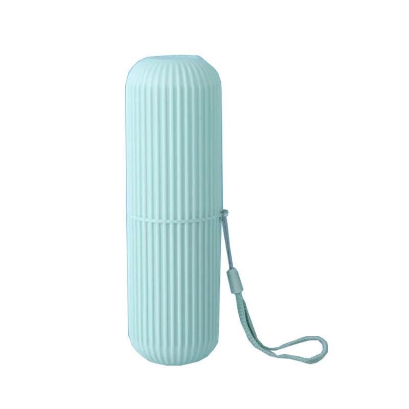 

Гаджеты для путешествий Стаканчик для зубных щеток с крышкой Креативный держатель для зубной пасты Портативный футляр для хранения Коробка-органайзер Стаканчик для хранения туалетных принадлежностей синий