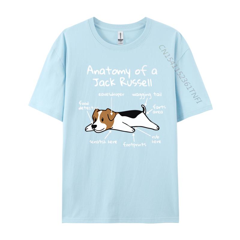 Anatomy Of A Jack Russell Terrier Funny Tshirt Hip Hop 3D Style Cotton Men Top Tshirts Fashion T Shirt Men