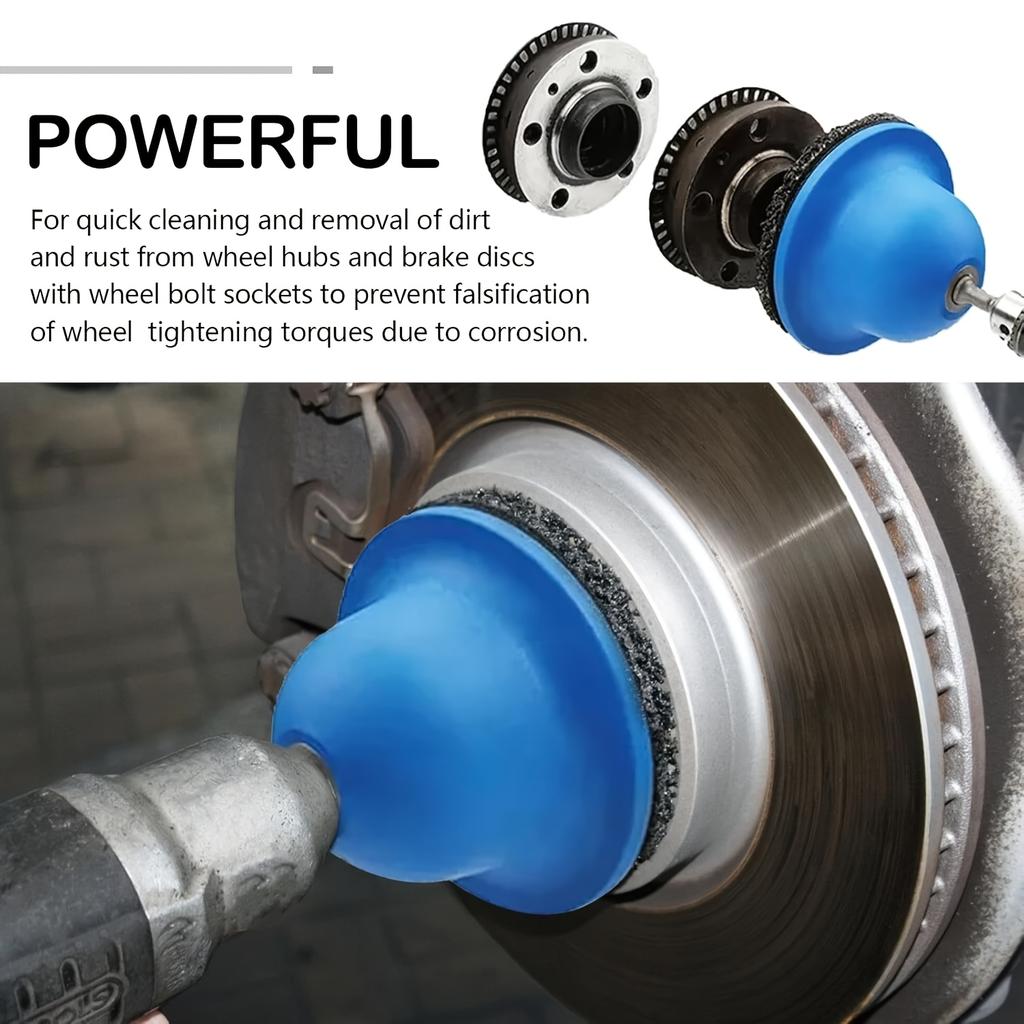 1Set Blue silicon carbide wheel polishing machine set, wheel and brake disc cleaning polishing pads