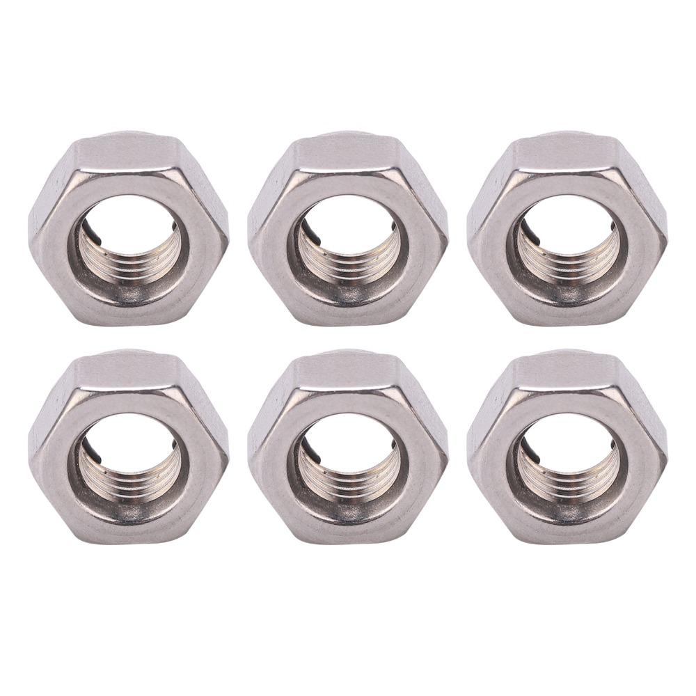 100pcs Premium Lock Nut Set Practical Stainless Steel Nut Versatile Metric Hex Nut For Bolts