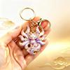 Enamel Luxury Keychain High-End Metal Pendant Bag Charm Blessing Charm