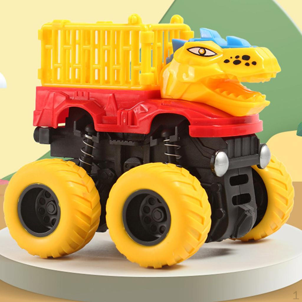 Baby Dinosaur Truck Carrier, Early Educational Toys Vehicles Toy Cars Playset for Unisex
