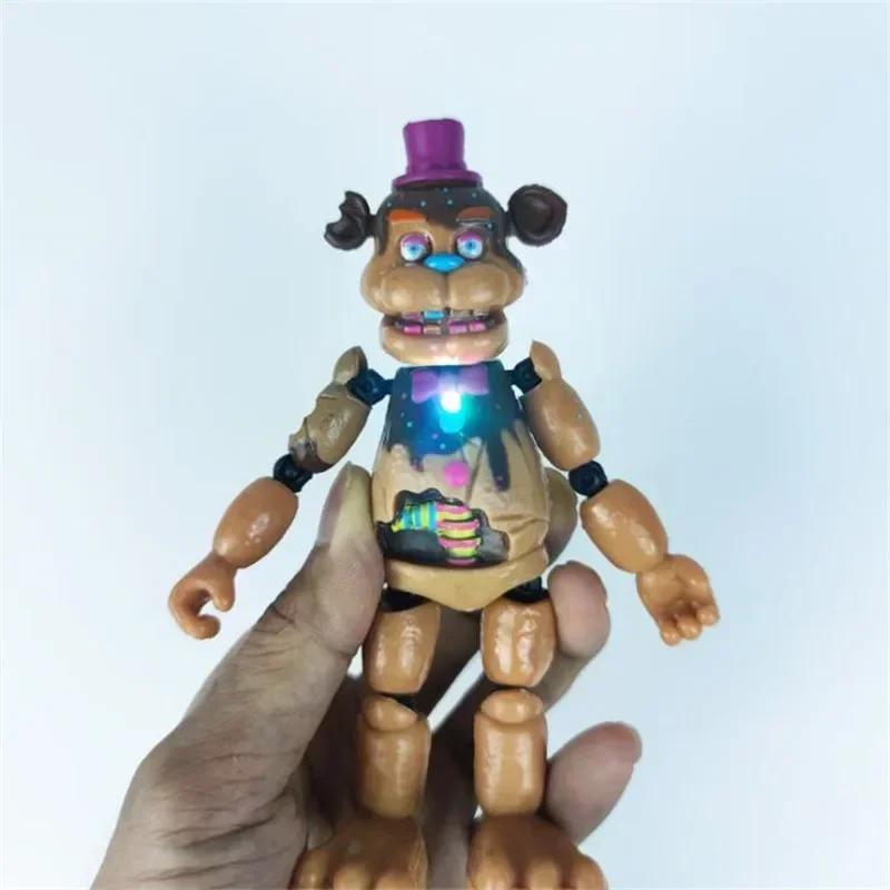 5-6Pcs/Set FNAF Security Breach Action Figures Joint Movable Detachable Bonnie Foxy Fazbear Bear Doll Playthings