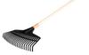 Medium leaf rake, black