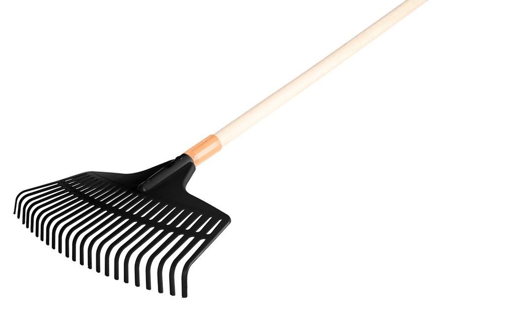 Medium leaf rake, black