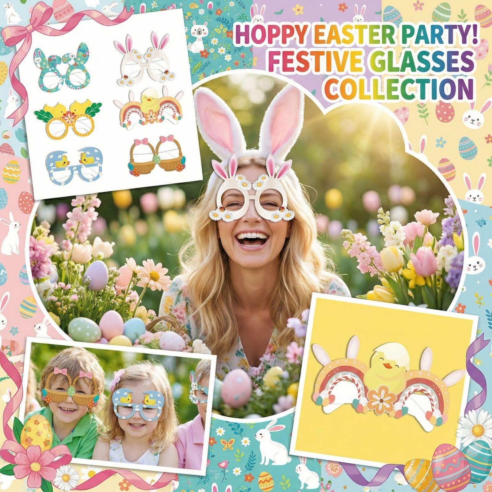 

Бумажные очки для пасхальной вечеринки One Size