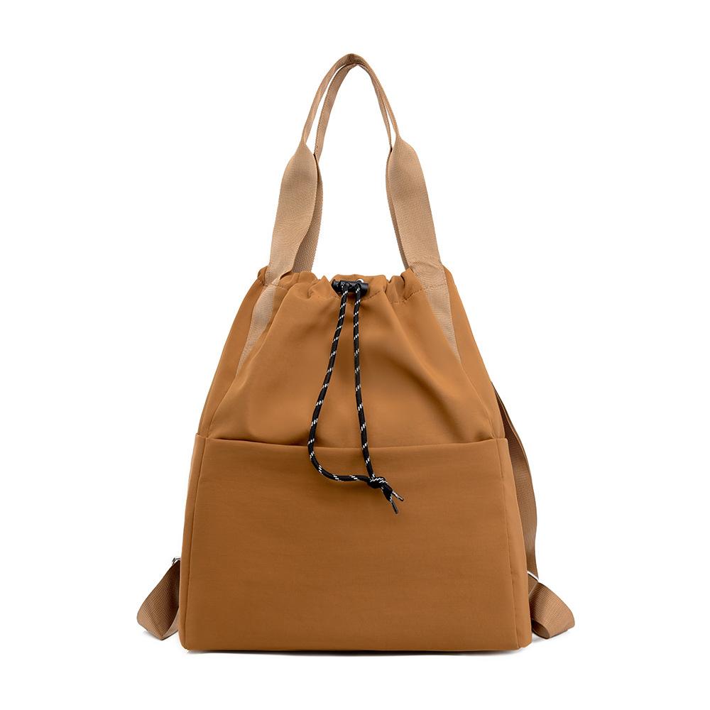 

Backpack Waterproof Oxford Multifunctional Sports Backpack Women s Outdoor Lightweight Crossbody Bag коричневый