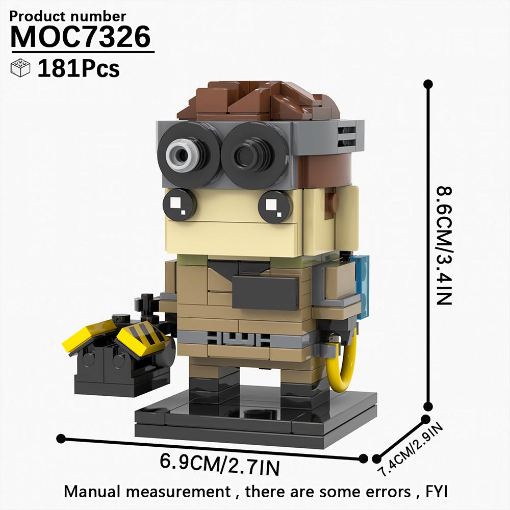 MOOXI Horror Movie Series MOC Bricks Car BrickHeaded Model Set DIY Building Block Kids Education Toys For Children Birthday Gift