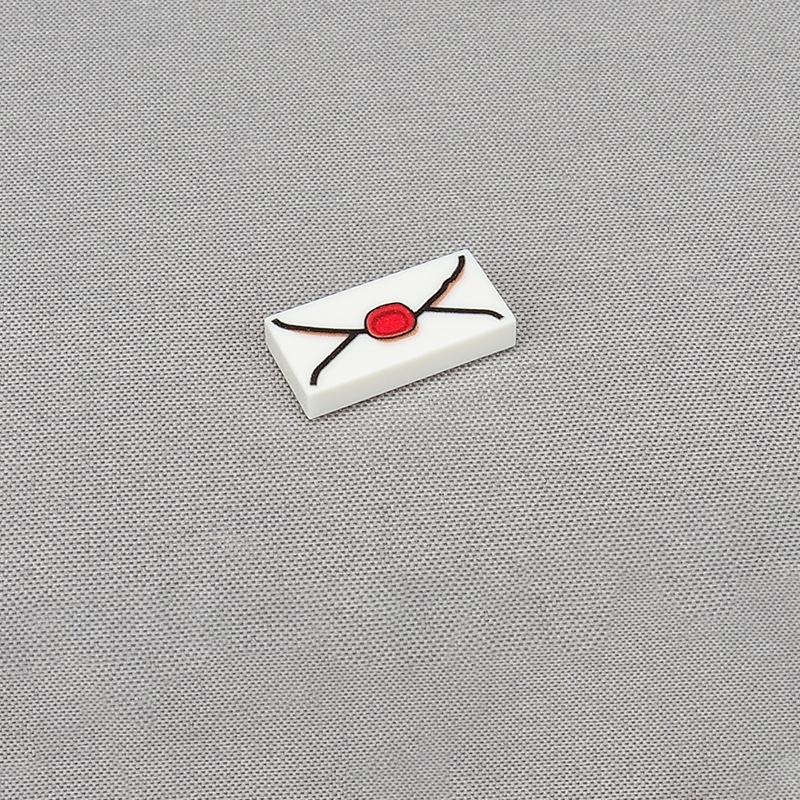 MOC 10PCS Printed 3069 Envelope Pattern Building Blocks Kits Post Office Mailbox Equipment Bricks Particle Educational Toys Gift