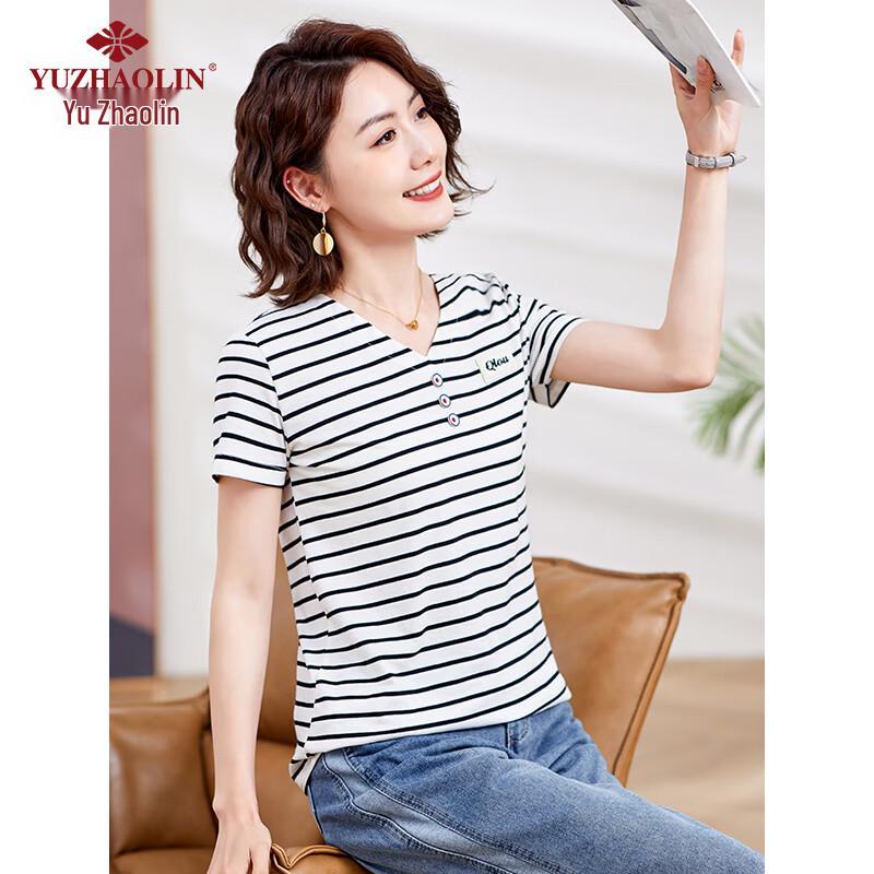 Yuzhaolin Women's Casual T-Shirt for Middle-Aged & Elderly