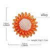 Yellow classic sunflower brooch, sunflower chest flower, floral brooch, women's versatile suit clothing brooch