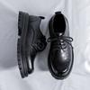 Fashion Green Leather Classic Men's Casual Shoes High Quality Red Men's Thick Sole Leather Shoes Brogue Retrol Business Shoes for Men