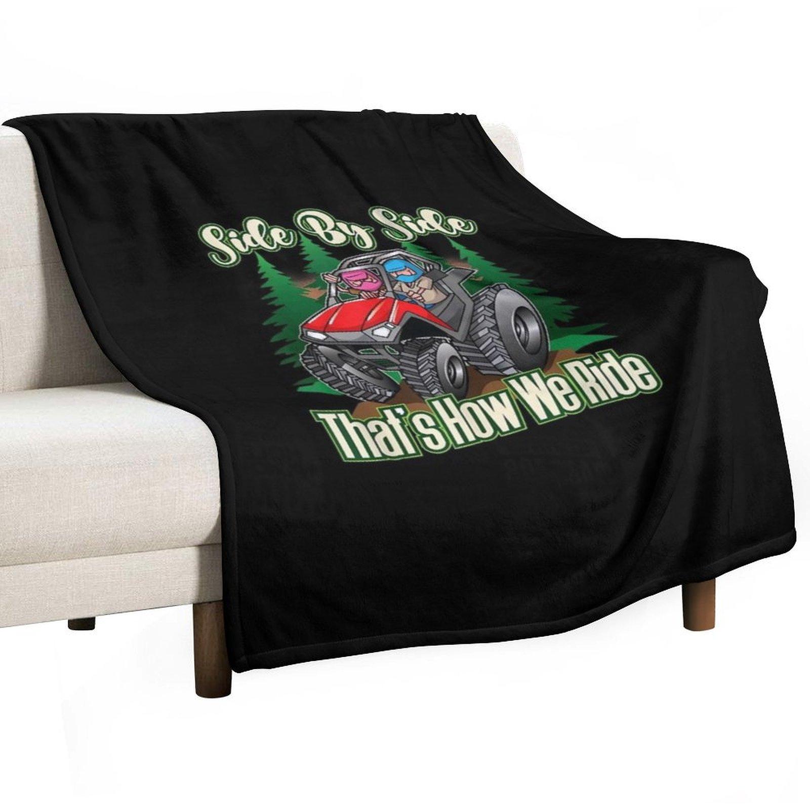 Side By Side AV Four Wheeler Off Road Riding Throw Blanket Furry Beach heavy to sleep Decorative Sofa Blankets 30x40in