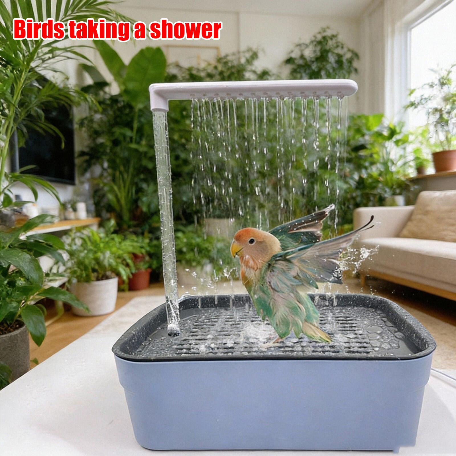 

Pet Supplies , Bathing Basin For Parrots , Automatic Circulating Water , Electric Bathing Basin , Bird Pet Shower Room one size